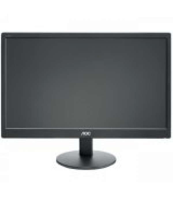 AOC Monitor LED E2070SWN (19.5'', TN, 16:9, 1600x900, 5 ms, 600:1, 20M:1, 90/50, 200 cd/m2, VGA, Tilt: -3/+10, VESA) Black