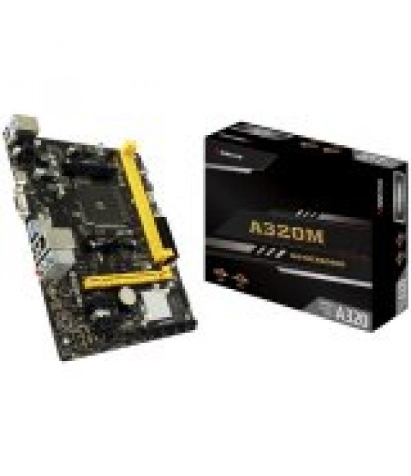 Biostar Main Board, AMD A320, Socket AM4, uATX, Gb...