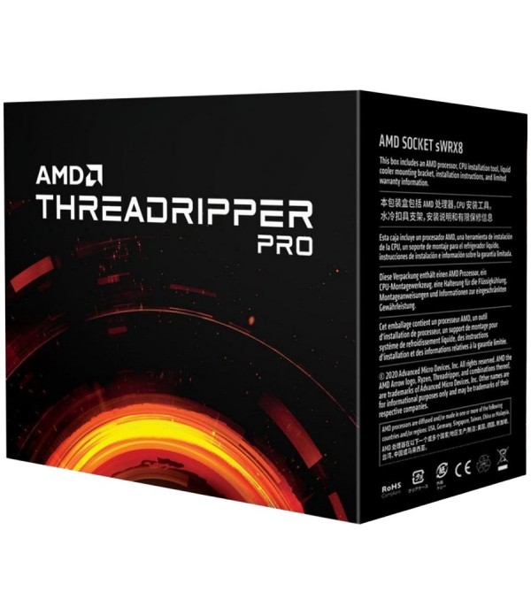 AMD CPU Desktop Ryzen Threadripper PRO 3975WX (32C/64T,4.2GHz,144MB,280W,sWRX8) box